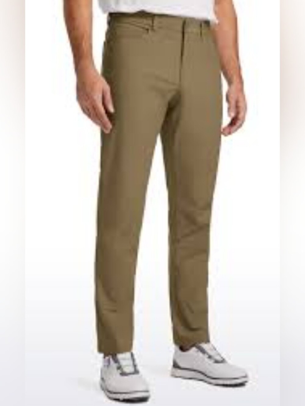 CRZ YOGA Straight Light Brown Chino 4 Way Stretch Pants  Size 36W